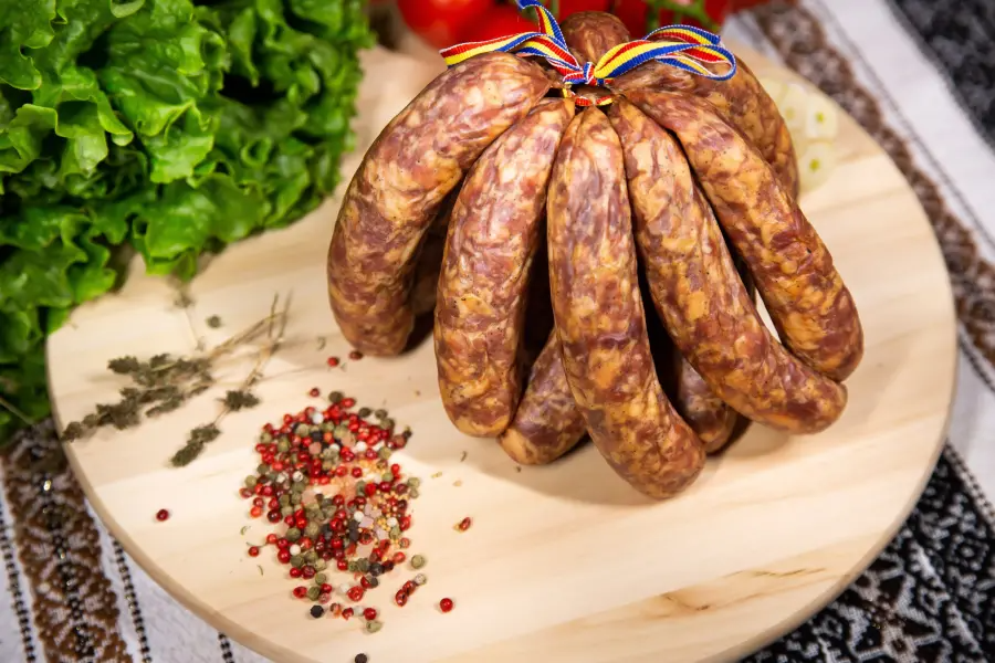 Cârnați de porc afumați d010, 500gr