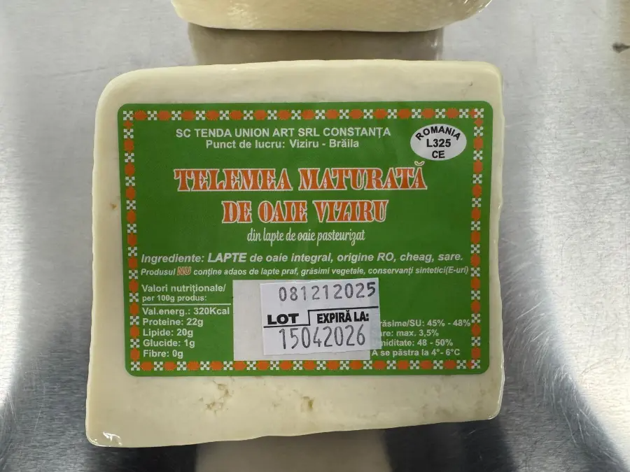 Telemea maturată din lapte de oaie Viziru 500gr