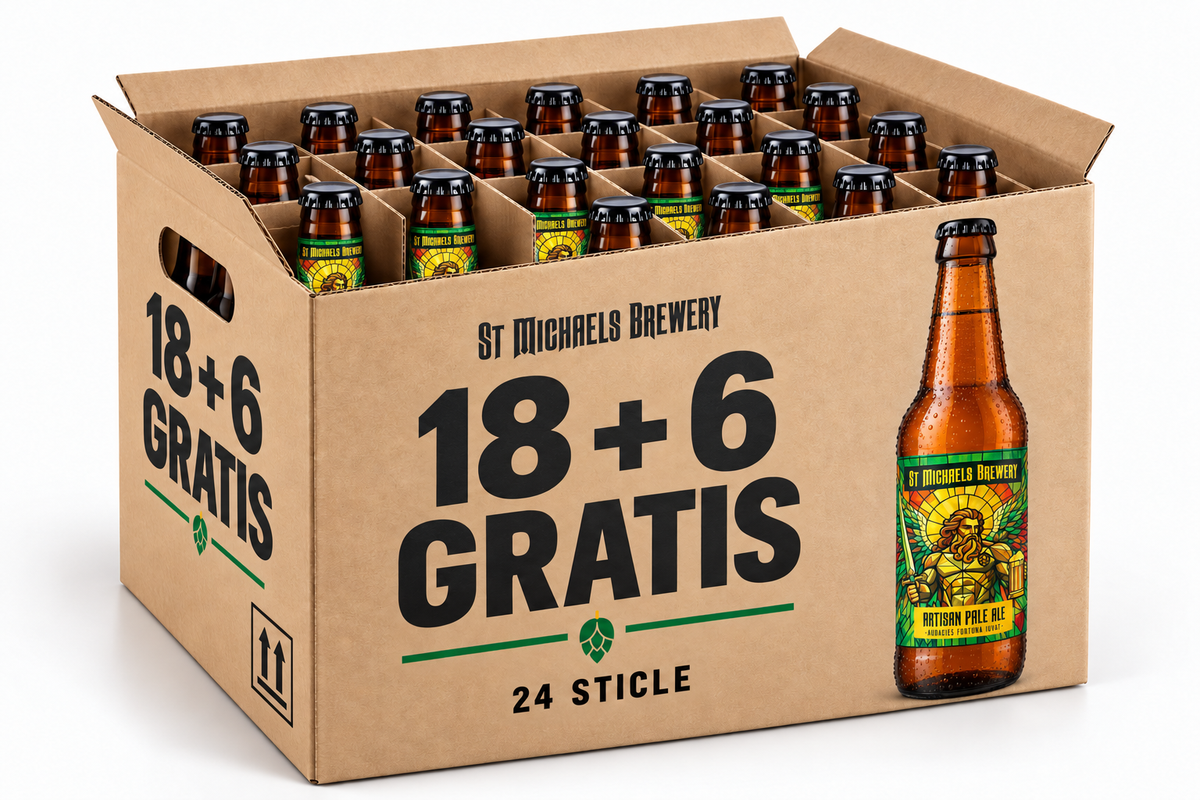 PACHET 16+8 GRATIS - Bere artizanală - ST. MICHAELS BREWERY - Artisan Pale Ale, 500ml