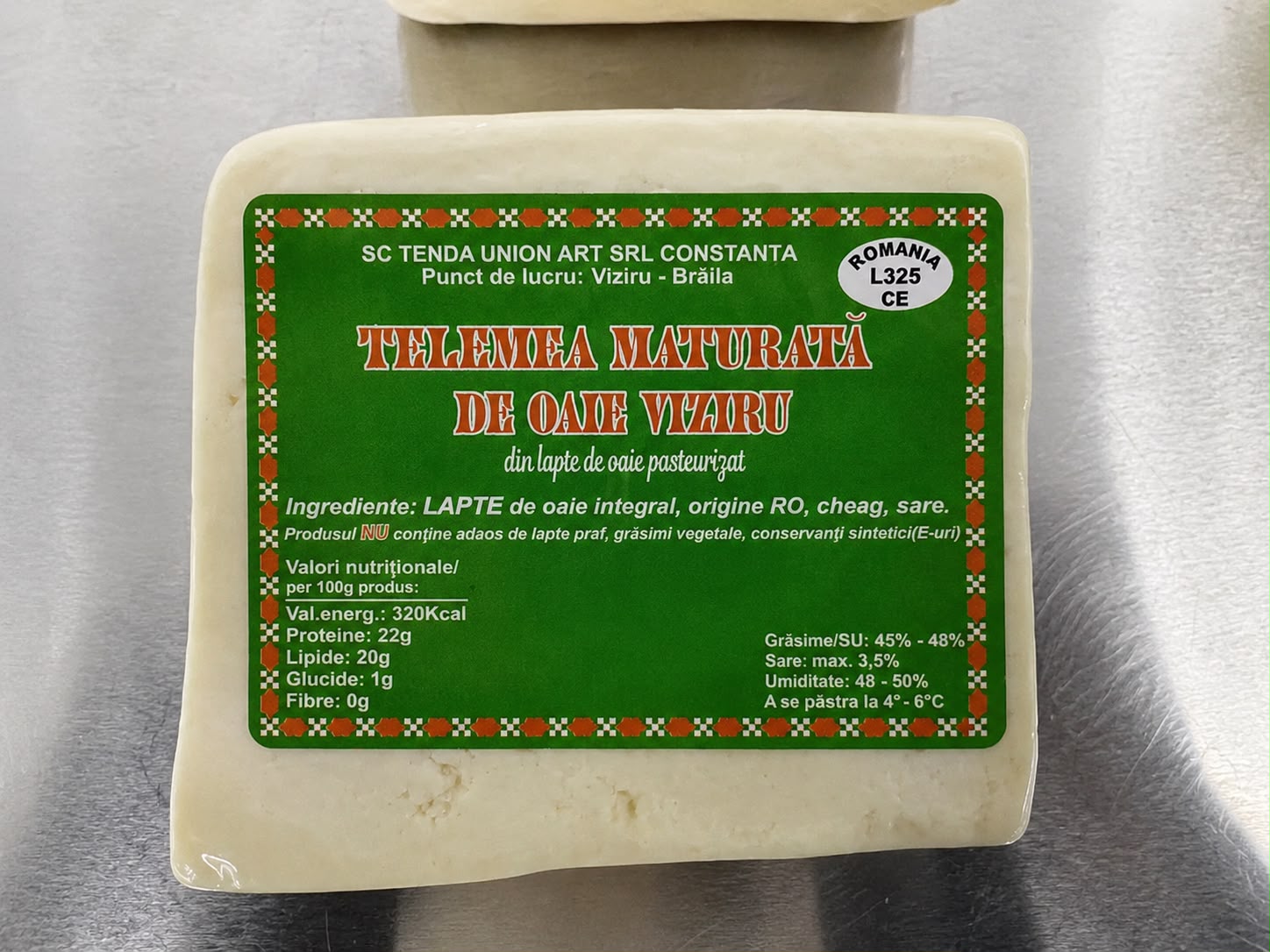 Telemea maturată din lapte de oaie Viziru 500gr