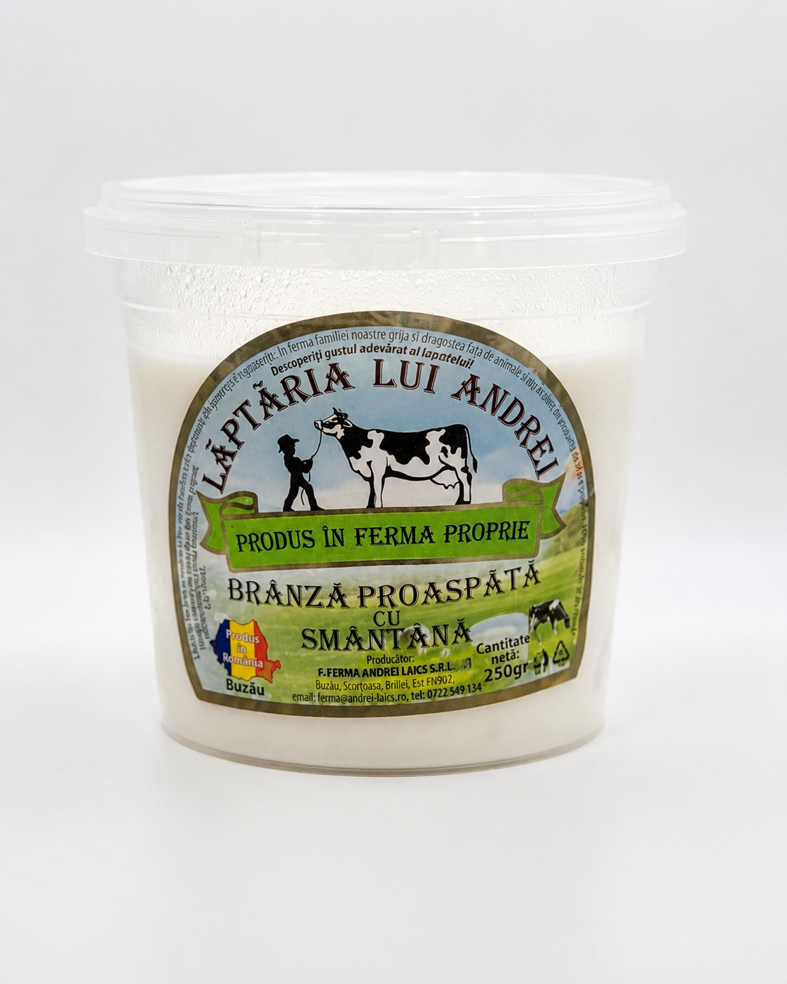 Brânză proaspătă cu smantana 250gr